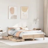 Letto senza Materasso 120x190 cm in Legno Massello di Pino 3309788