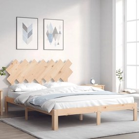 Giroletto Senza Materasso 140x200 Cm İn Legno Massello Di Pino /