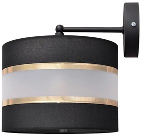 Applique HELEN 1xE27/15W/230V nero/oro