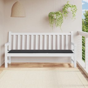 Cuscino Per Panca Nero 200x50x3 Cm İn Tessuto Oxford /
