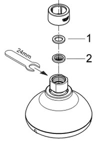 GROHE 27606001 - Soffione doccia NEW TEMPESTA 100 100 mm cromo lucido
