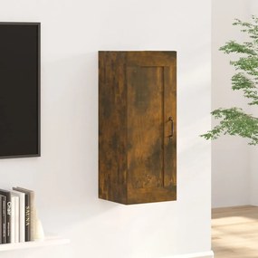 Mobile Pensile Rovere Fumo 35x34x90 Cm İn Legno Multistrato /