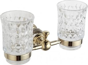 Mexen Estela doppio portaspazzolini, dorato - 7011552-50