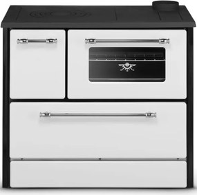Cucina A Legna Stufa 9 Kw Bianca Beatrice L87xP51xH79 Ecodesign