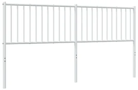 Testiera in metallo bianco 180 cm
