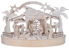 Solight 1v275 - Decorazione natalizia LED LED/2xAA/bianco caldo presepe