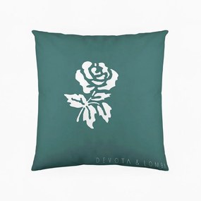 Fodera per cuscino Roses Green Devota &amp; Lomba (60 x 60 cm)