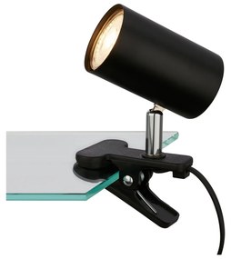 Lampada Da Tavolo Nordico Klem Metallo Nero 1 Luce Gu10