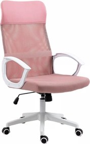Sedia da ufficio Q-026 rosa – 59x50x107 cm