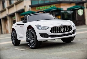 Macchina Elettrica per Bambini 12V con Licenza Maserati Ghibli Bianca...