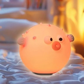 Lampada a LED RGBW dimmerabile per bambini HELA LED/1W/5V USB 1200 mAh rosa