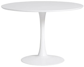 Tavolo da pranzo rotondo bianco , ⌀ 110 cm Oda - Marckeric