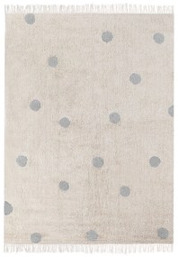 Tappeto per bambini cotone beige e grigio 140 x 200 cm DARDERE Beliani