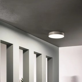 Plafoniera LED per esterni NILO in Abs Silver D32 cm