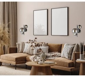 ITALUX WL-406007-3A-BCR - Applique CANELLO 3xG9/5W/230V nero