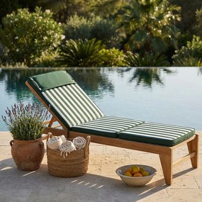 STRAND - cuscino sdraio con doppia cucitura idrorepellente a righe