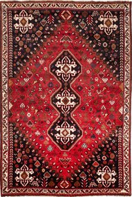 Shiraz Tappeto 260 x 180 Rosso (Iran) Annodato A Mano
