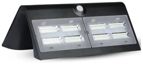 Lampada da parete solare a LED con sensore LED/7W/3,7V 4000K IP65 nero