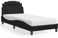 Letto con Materasso Nero 90x190 cm in Similpelle 3208761