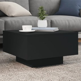 Tavolino Da Salotto Nero 55x55x31 Cm İn Legno Multistrato /