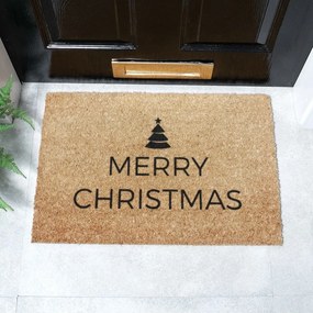 Zerbino in cocco con motivo natalizio 40x60 cm Merry Christmas - Artsy Doormats