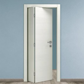 Porta interna pieghevole a libro asimmetrica Honey in MDF colore larice, L 80 x H 210 cm, apertura a sinistra