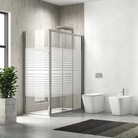 Box doccia 80x100 altezza 180 cm apertura scorrimento KP3000S - KAMALU
