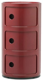 Kartell - Componibili 3 Tavolino Burgundy Kartell