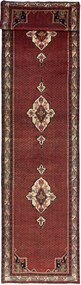 Hamedan Tappeto 500x120 Rosso (Iran) Annodato A Mano