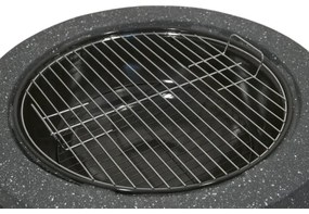 Fuoco portatile a legna con griglia grigia