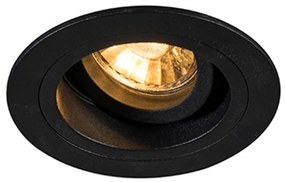 Zuma Line 92700 - Lampada da incasso CHUCK DL ROUND 1xGU10/50W/230V nera