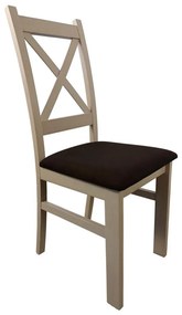 Sedia da pranzo NATE quercia sonoma/marrone scuro