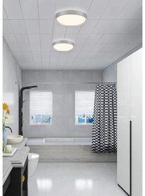 Plafoniera LED in argento ø 33 cm Clarimo - Trio