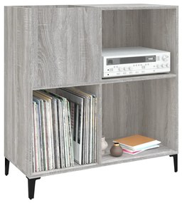 Mobile porta dischi grigio sonoma 84,5x38x89 legno multistrato