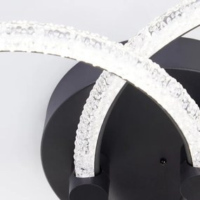 Brilliant - Plafoniera LED dimmerabile AYDIN LED/34W/230V nera + telecomando