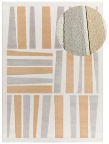 Tappeto grigio chiaro/color crema 160x230 cm Flora – Universal