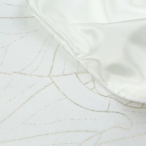 Tovaglia centrale in velluto bianco con stampa floreale Larghezza: 35 cm | Lunghezza: 180 cm