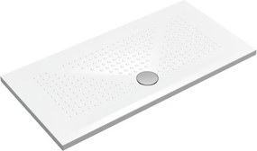 Piatto doccia in ceramica PUNTO bianco L 140 x L 70 x H 3.5 cm lucido