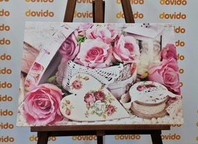 Stampa su tela – Stile romantico vintage