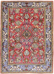 Ghom Tappeto 110x150 Rosso (Iran) Annodato A Mano