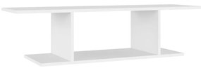 Armadietto a parete per tv bianco 103x30x26,5 cm