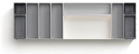 Organizzatore per cassetti variabili grigio Blox - Joseph Joseph