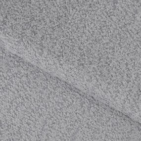 Divano angolare grigio allungabile (con penisola a sinistra/a U) con rivestimento in bouclé Feraria – ELTAP