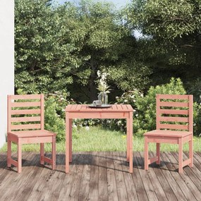 Set Bistrot Da Giardino 3 Pz İn Legno Massello Di Douglas /