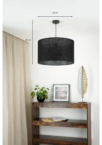 Brilagi - Lampadario a cavo TUBES ROLLER 1xE27/15W/230V Ø 50 cm nero