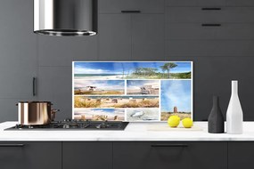 Rivestimento parete cucina Paesaggio marino 140x70 cm