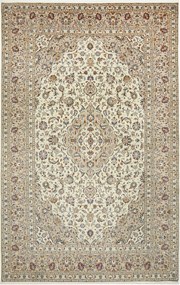 Kashan Tappeto persiano 320x200 Beige (Iran) Annodato A Mano