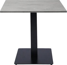 Tavolo da bar ristorante quadrato 80x80 cm con piano laminato Cemento H 75
