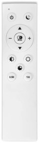 Plafoniera LED Rotonda 72W Ø490mm CCT Dimmerabile + Telecomando Bianca