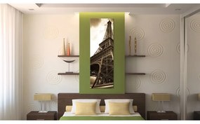 Quadro Parigi onirico  seppia  Colore seppia, Dimensioni e Misure 45x135